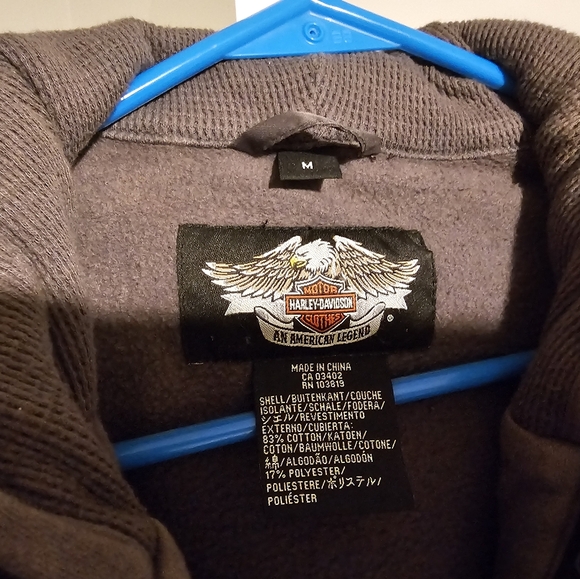 Men's Harley-Davidson jacket with zip in liner sz Med - Picture 8 of 11